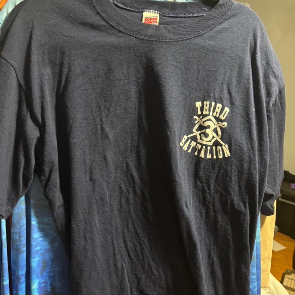 Third Battalion Black Military Vintage T-Shirt